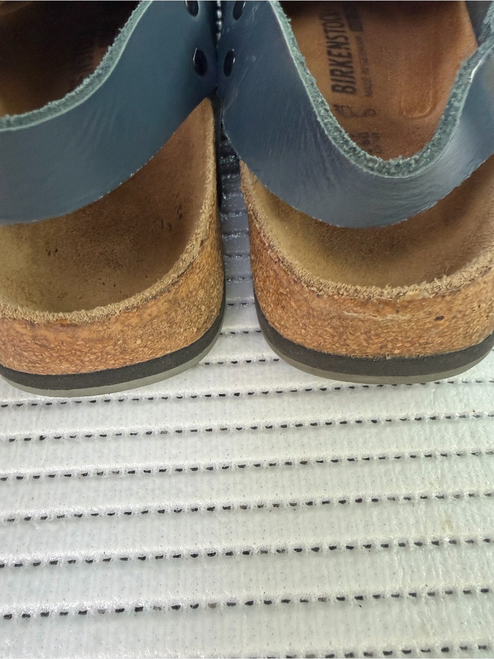 Birkenstock Navy Leather Slingback Sandal - Picture 3 of 6